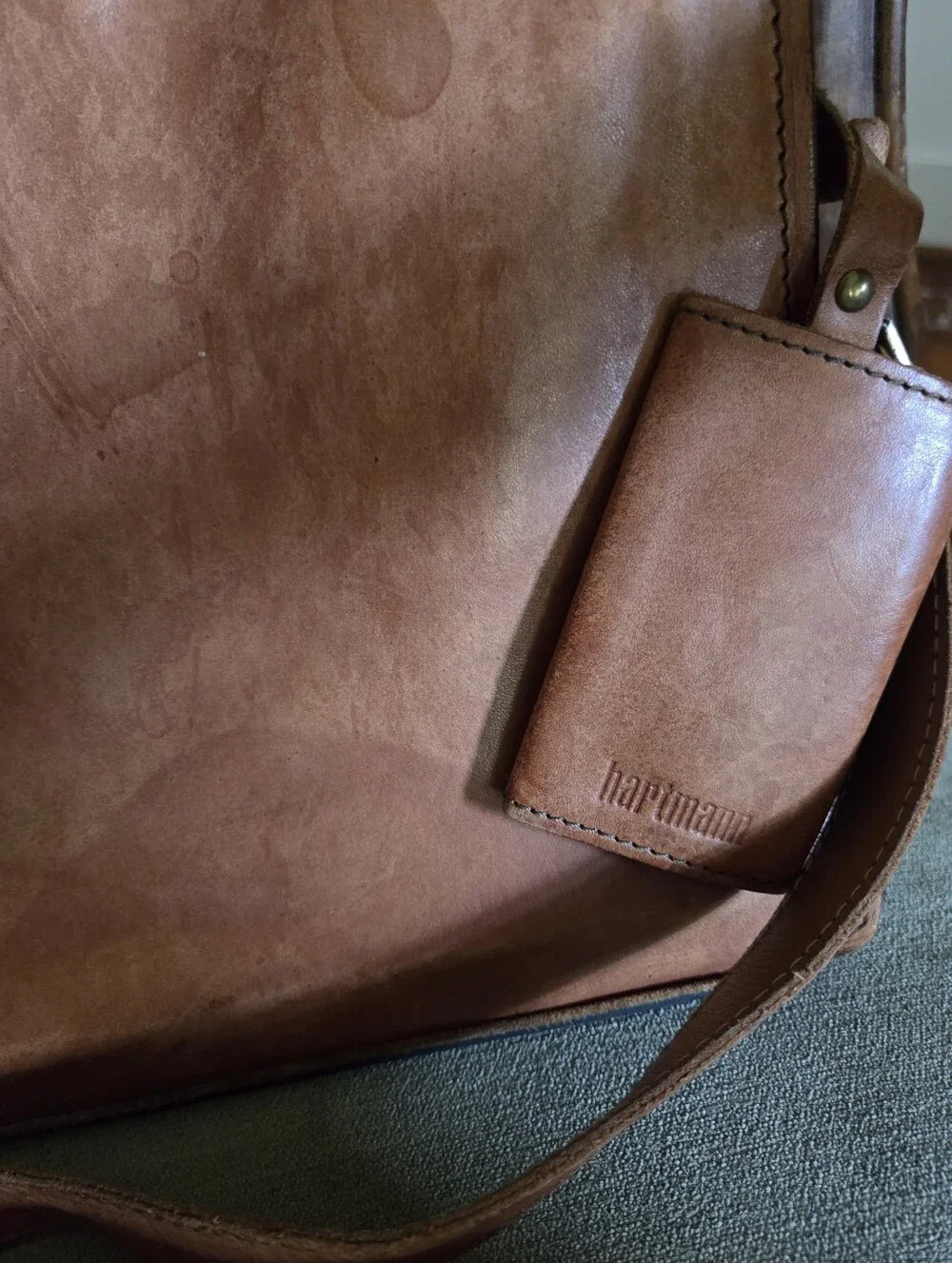 Vintage Leather Hartmann Top Handle Belting Leather Business Briefcase Portfolio